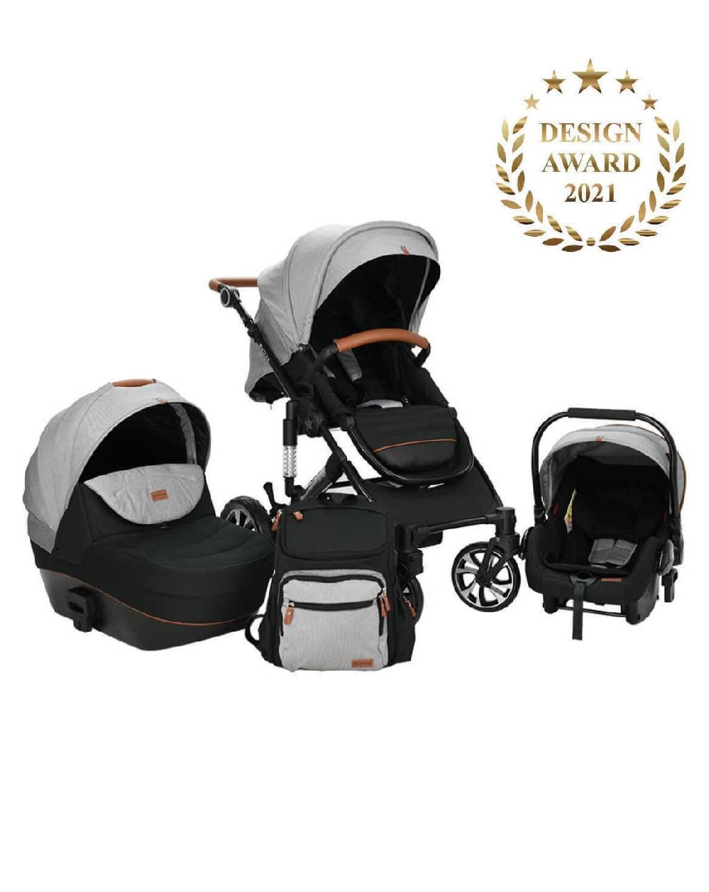 Bebe stars σύστημα μεταφοράς 3 in 1 βelize moon grey - Bebe Stars