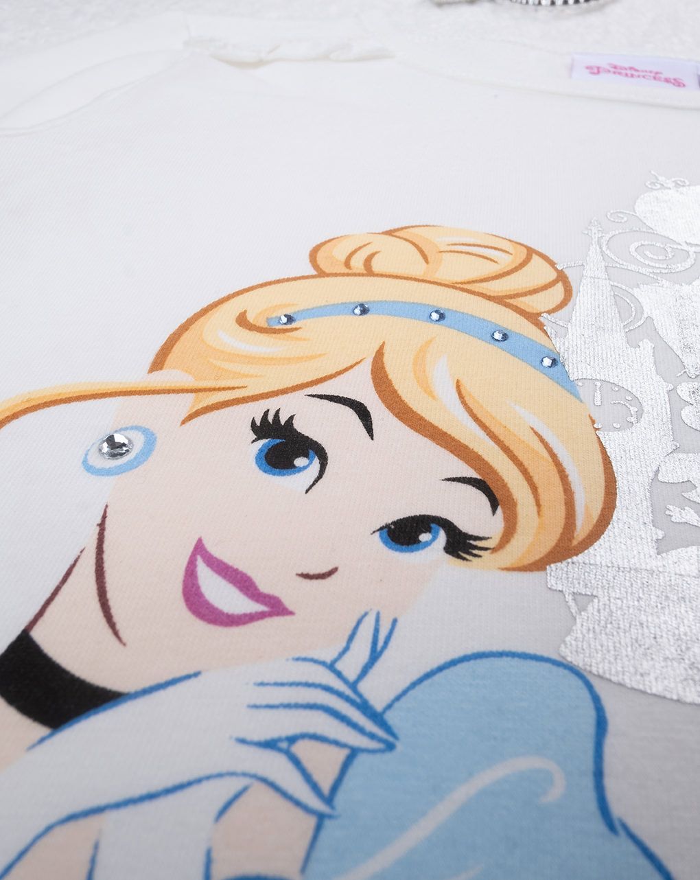 παιδική μπλούζα λευκή με τη σταχτοπούτα για κορίτσι - Prénatal