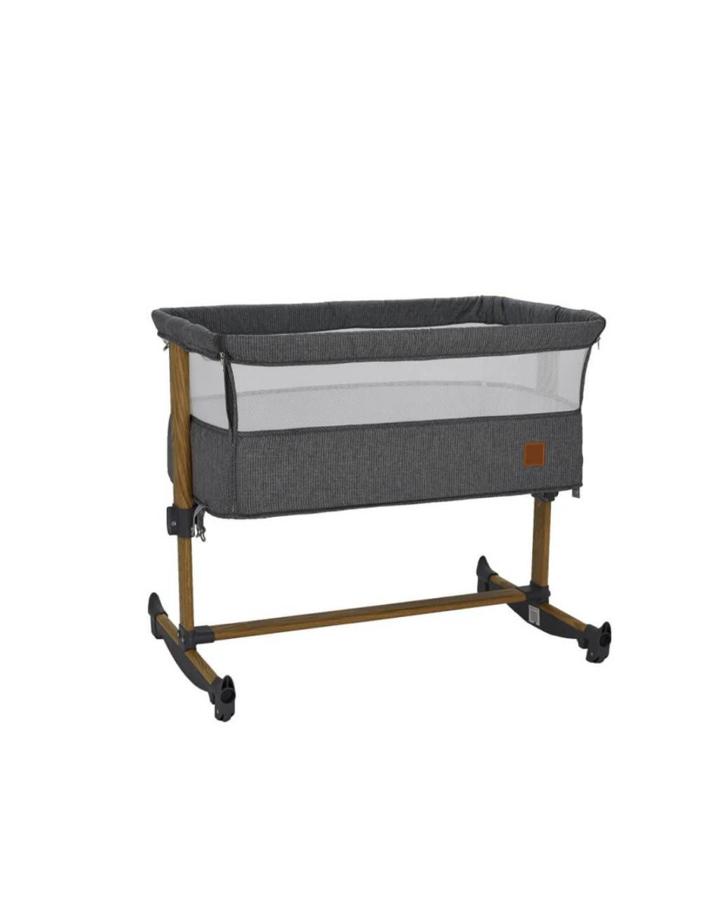 Bebe stars λίκνο side to mom 2 in 1 grey - Bebe Stars