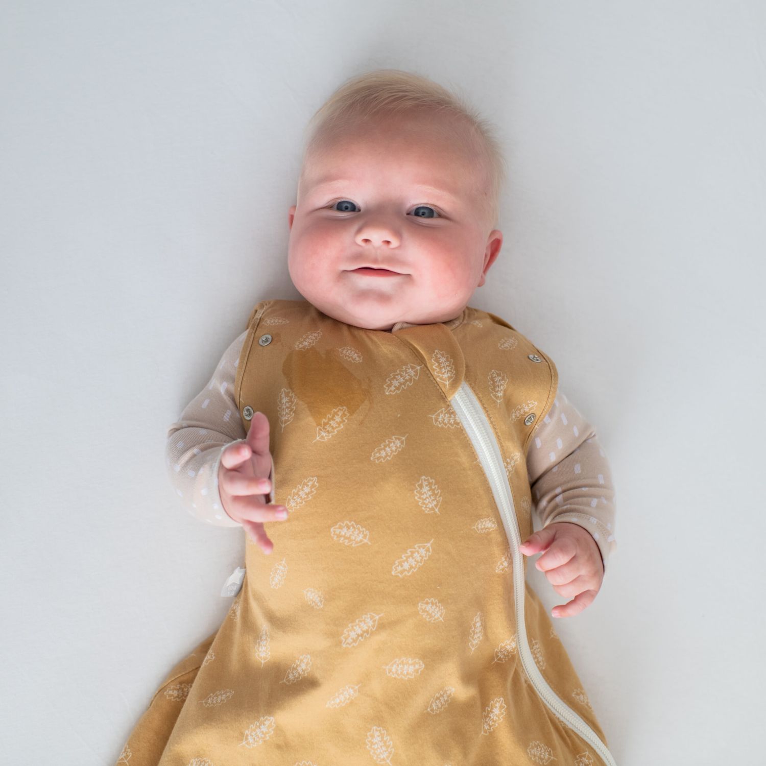 Gro υπνόσακος swaddle bag χειμερινός 2.5  tog ochre leaf 3-6 μηνών - The Gro Company