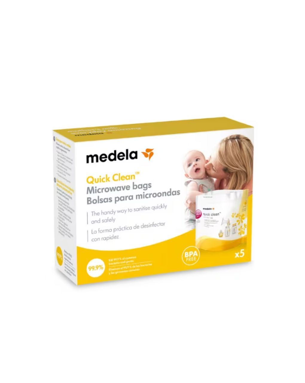 Medela quick clean™ σακουλάκια αποστείρωσης μικροκυμάτων 5τμχ - Medela