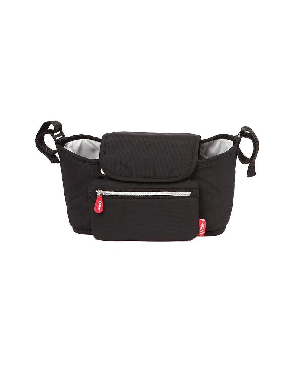Qplay stroller organiser μαύρο- οργανωτής - τσαντάκι τρίκυκλου/καροτσιού 01-2002314-01 - Kiddo