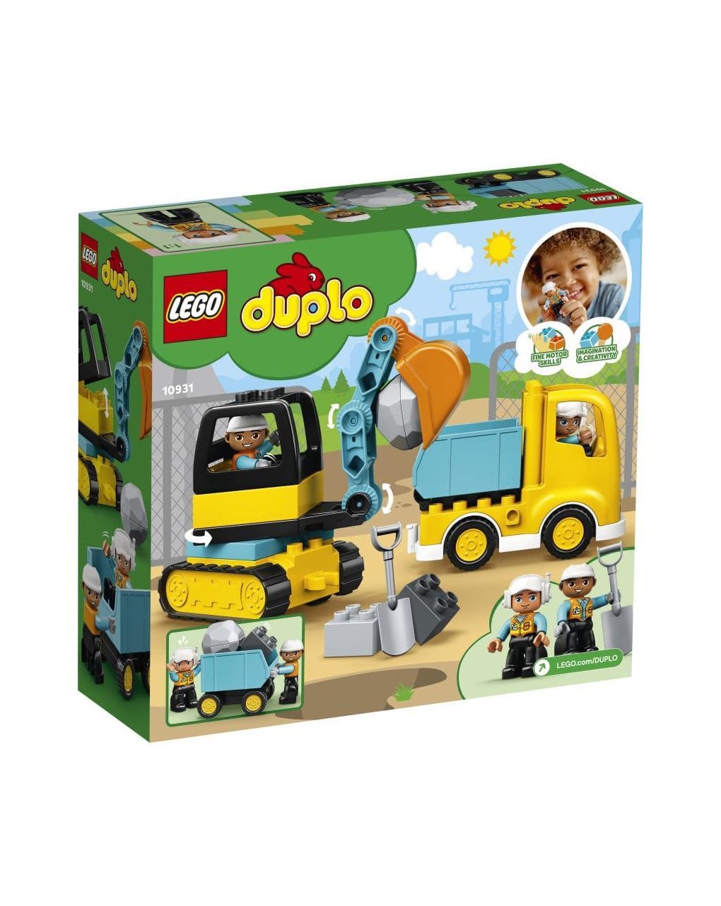Lego duplo φορτηγό & ερπυστριοφόρος εκσκαφέας 10931 - Lego, LEGO Duplo