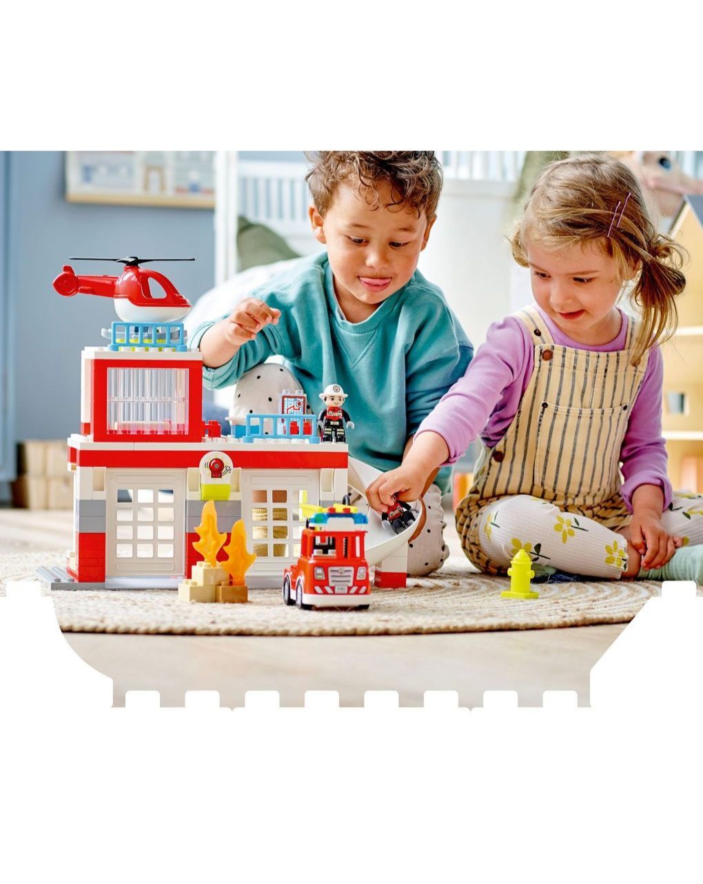 Lego duplo πυροσβεστικός σταθμός και ελικόπτερο 10970 - LEGO, LEGO Duplo
