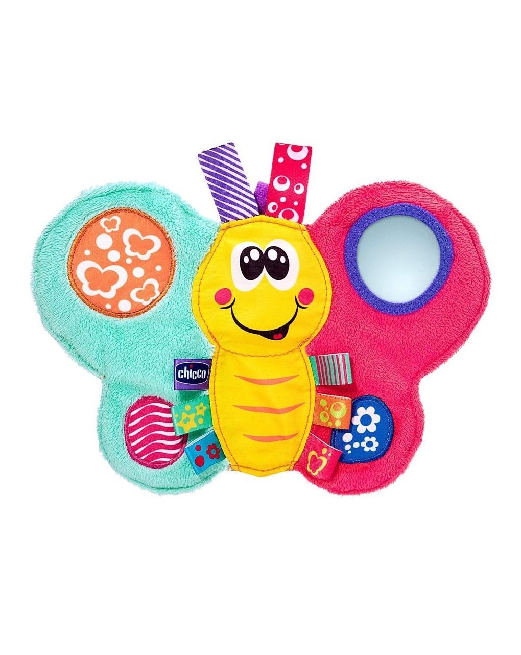 Chicco κουδουνίστρα πολύχρωμη πεταλούδα 3m+ 07893-00 - Chicco