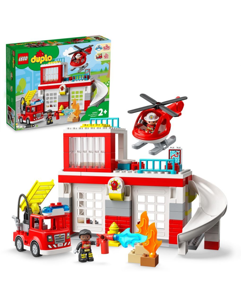 Lego duplo πυροσβεστικός σταθμός και ελικόπτερο 10970 - LEGO, LEGO Duplo