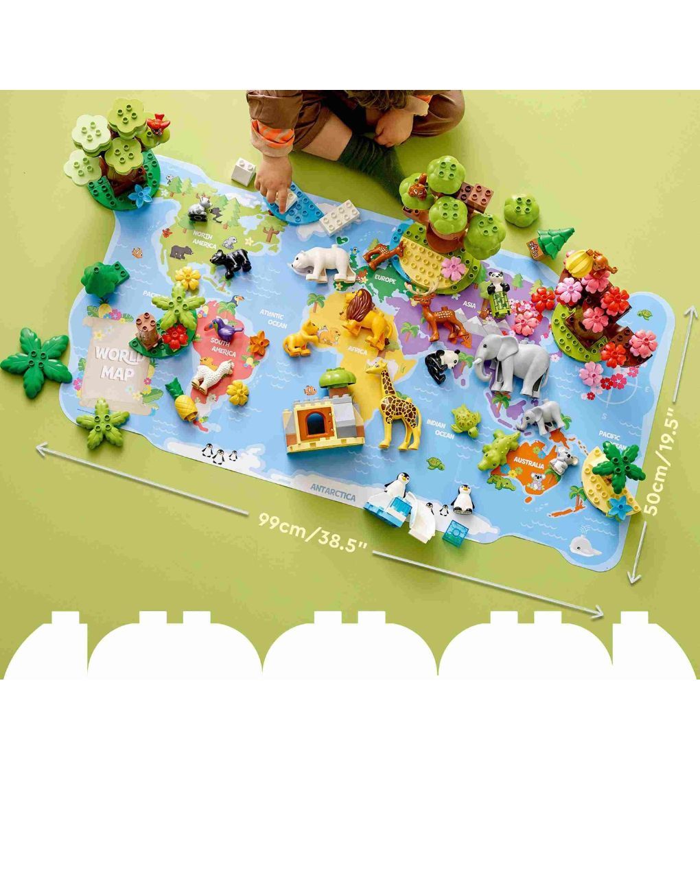 Lego duplo ζώα του κόσμου με playmat 10975 - LEGO, LEGO Duplo