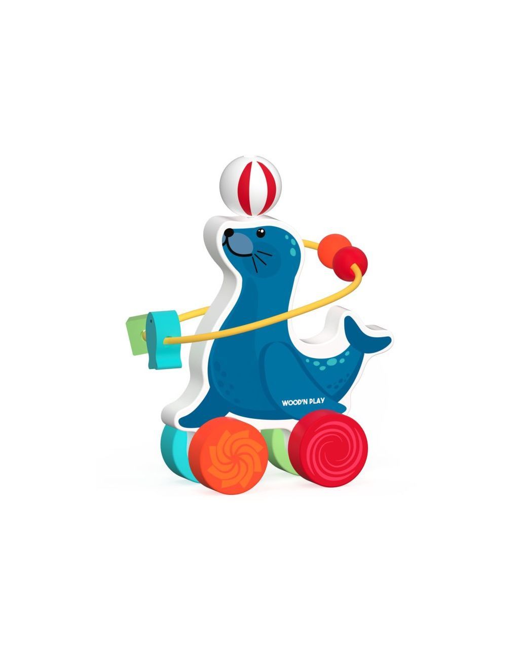 Wood' n play ξύλινο παιχνίδι δραστηριοτήτων φώκια prg00944 - Wood'N Play