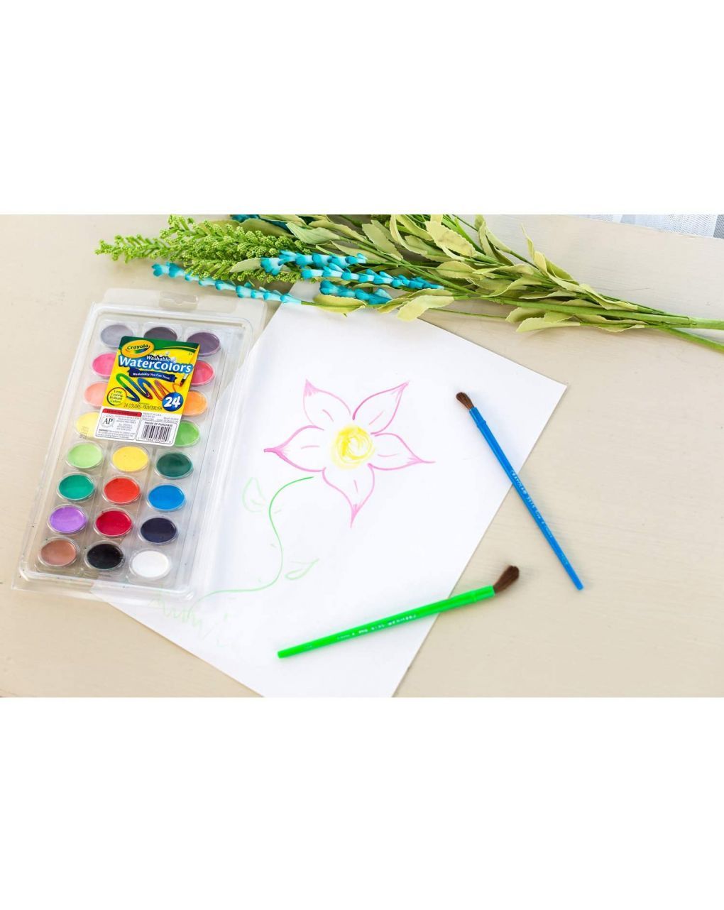Crayola 24 νερομπογιές ultra clean πλενόμενες - Crayola