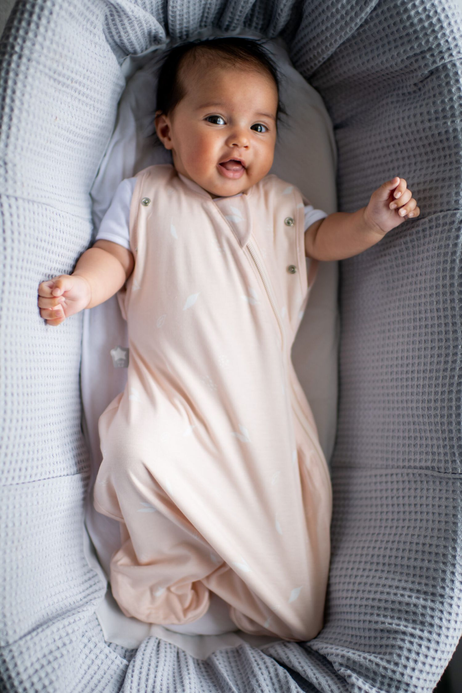 Gro υπνόσακος swaddle bag φθινοπωρινός/ανοιξιάτικος 1.0 tog pink petal 0-3 μηνών - The Gro Company