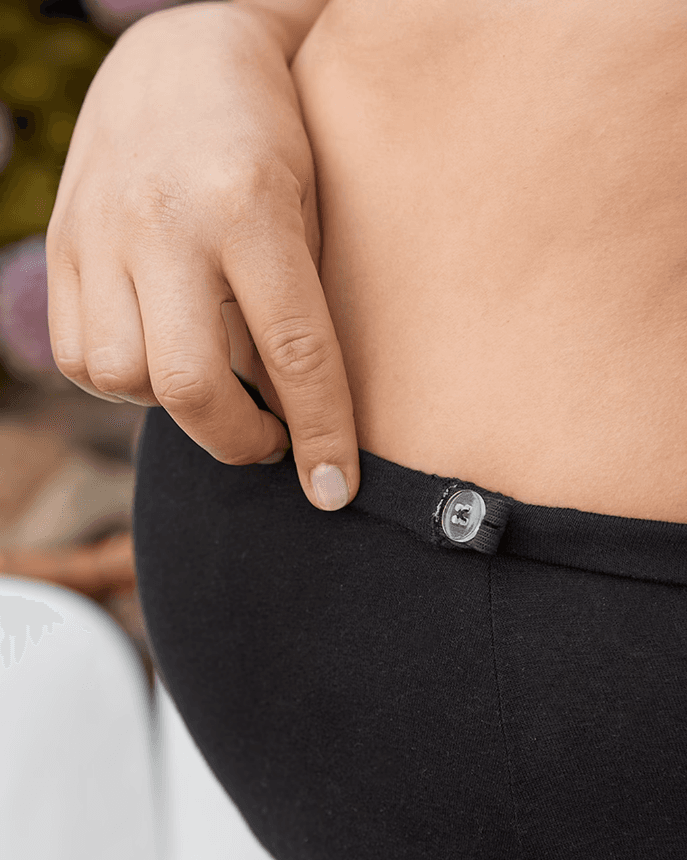 γυναικείο τζιν παντελόνι εγκυμοσύνης μαύρο - Prénatal