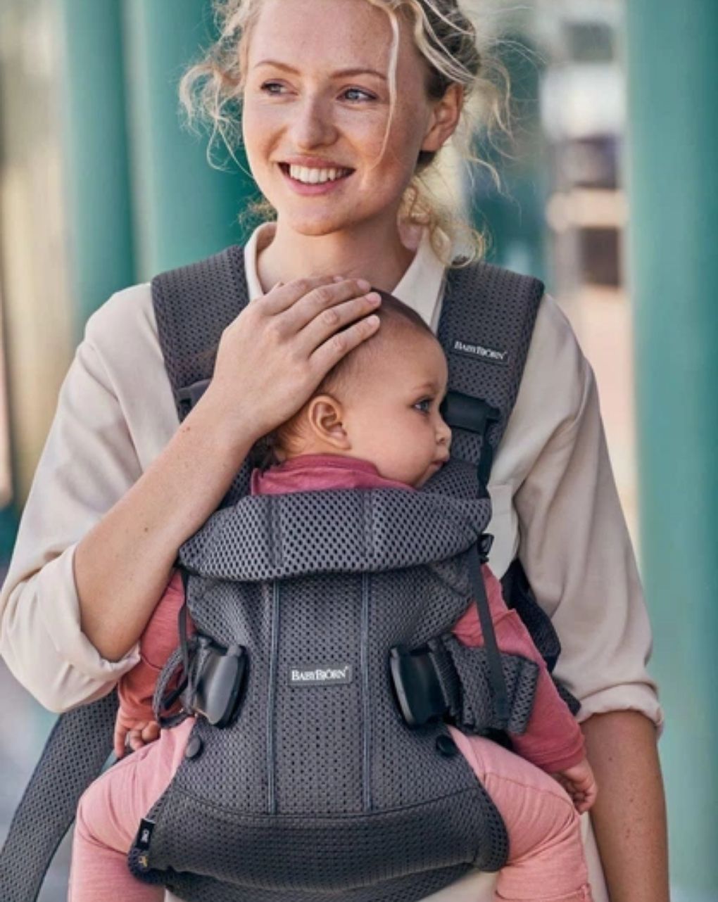 Babybjörn μάρσιπος one air 3d mesh anthracite 098013 - Baby Bjorn