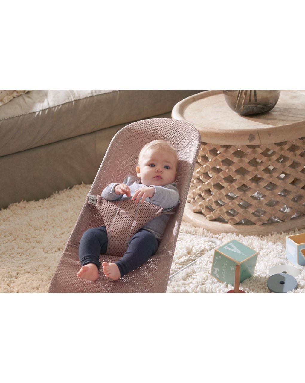 Babybjorn ρηλάξ balance bliss mesh dusty pink - Baby Bjorn
