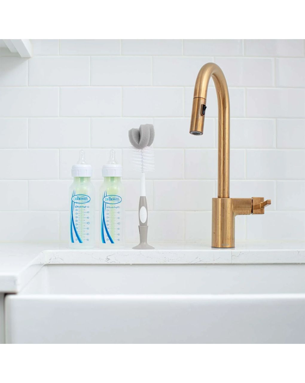 Dr. brown's βούρτσα καθαρισμού για μπιμπερό γκρι 112.70.1hc.371 - Dr Browns