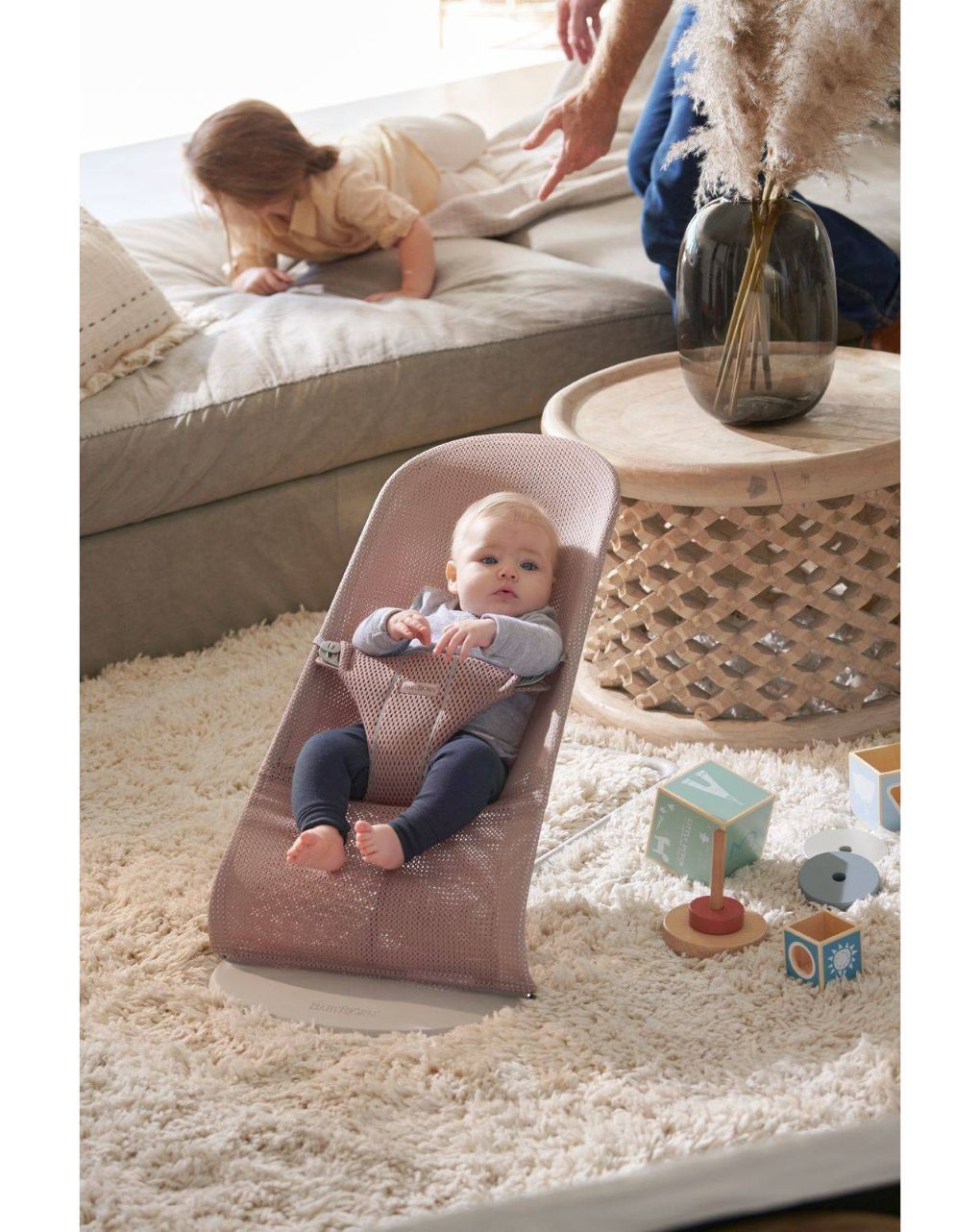 Babybjorn ρηλάξ balance bliss mesh dusty pink - Baby Bjorn