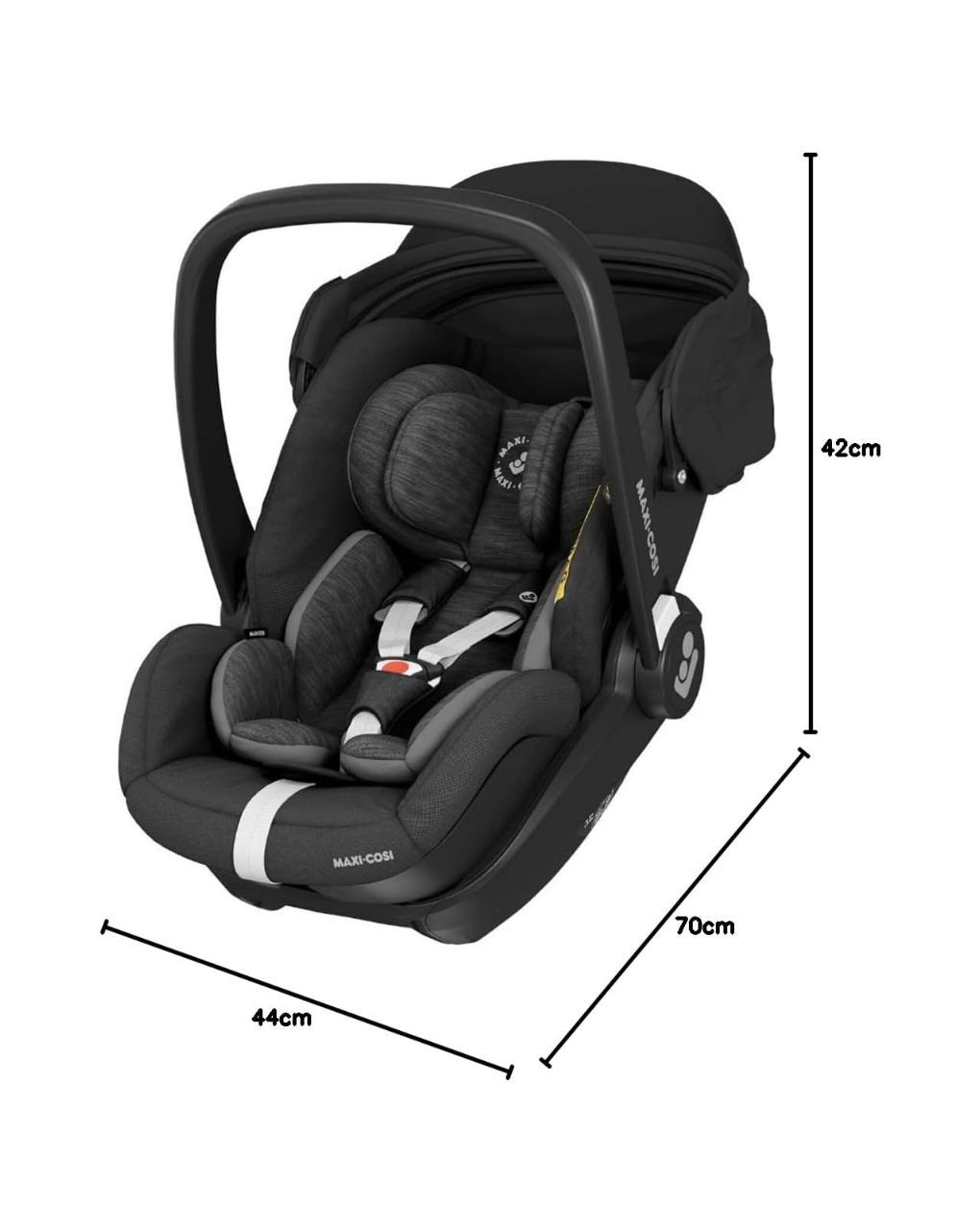 Maxi-cosi κάθισμα αυτοκινήτου marble i-size (40-85cm) με isofix essential black - Maxi-Cosi