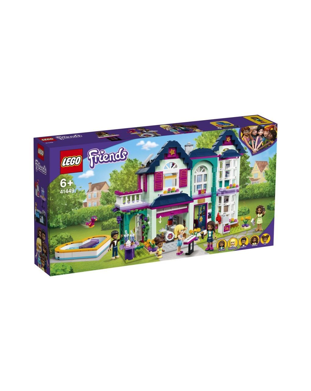Lego  friends το οικογενειακό σπίτι της άντρεα 41449