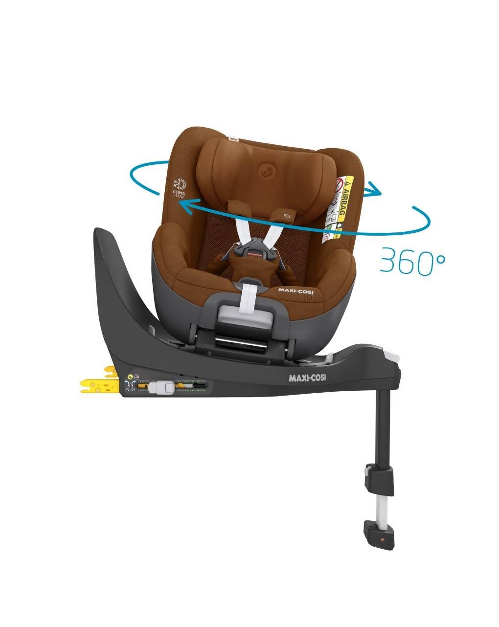 Maxi-cosi κάθισμα αυτοκινήτου pearl 360 i-size (61-105cm) authentic cognac - Maxi-Cosi