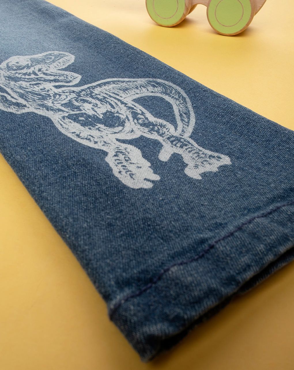 παιδικό τζιν παντελόνι με δεινόσαυρο για αγόρι - Prénatal