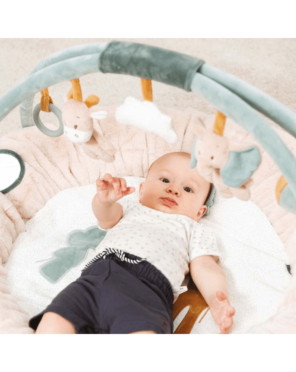 Nattou βρεφικό γυμναστήριο 20 δραστηριοτήτων 90x90εκ. 748230 - Nattou