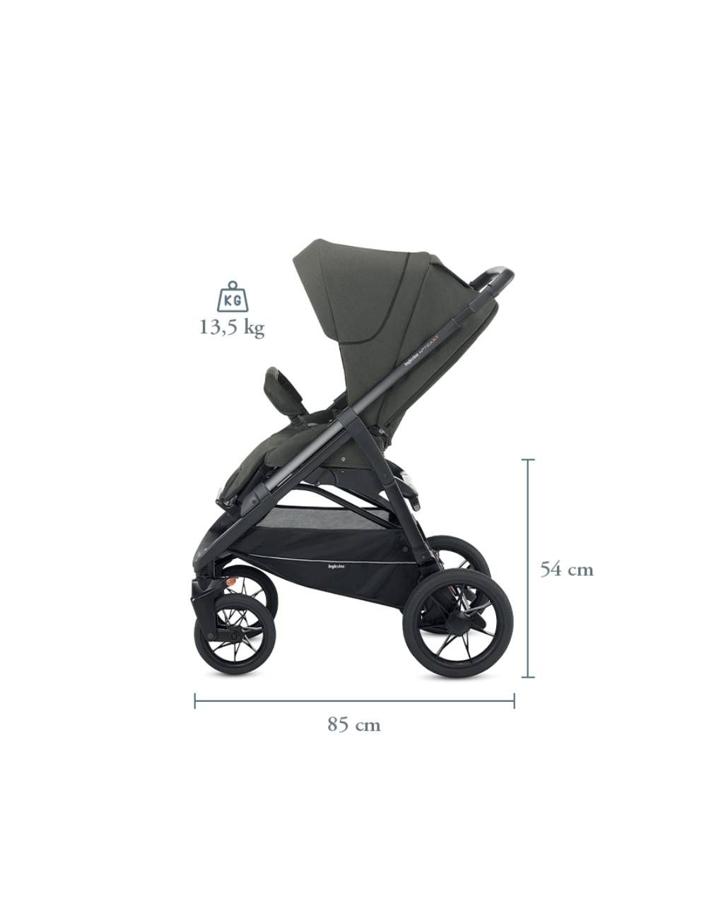 Inglesina aptica xt καρότσι περιπάτου polar blue /black chassis - Inglesina