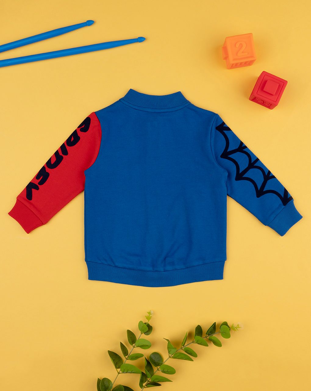 βρεφική ζακέτα φούτερ μπλε με το spiderman για αγόρι - Prénatal