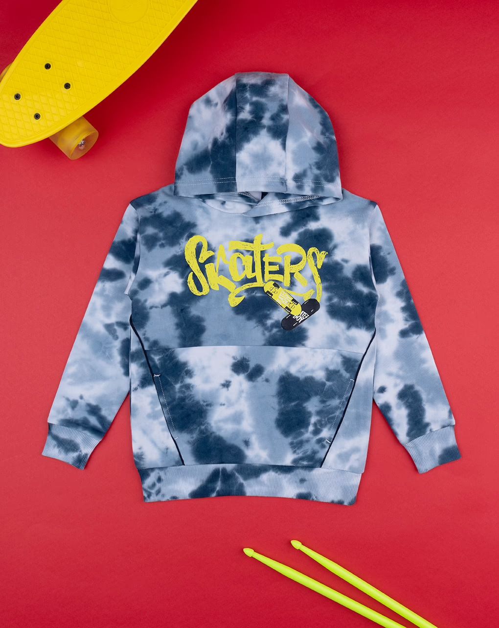 παιδική μπλούζα φούτερ μπλε skater για αγόρι - Prénatal