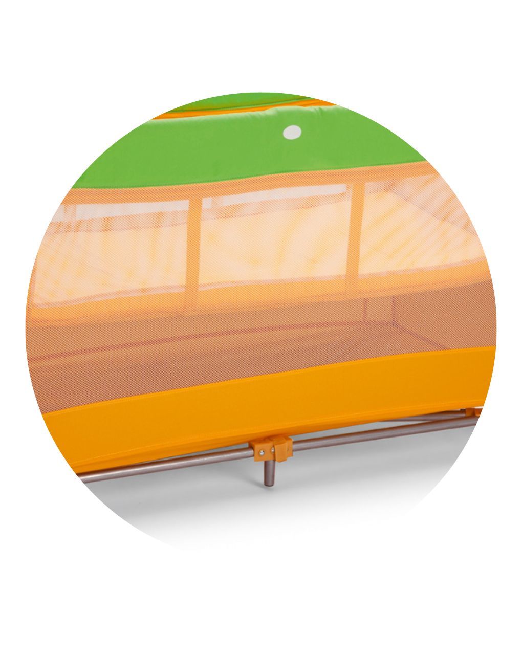 Giordani παρκοκρέβατο double με δυο επίπεδα  orange/green - Giordani