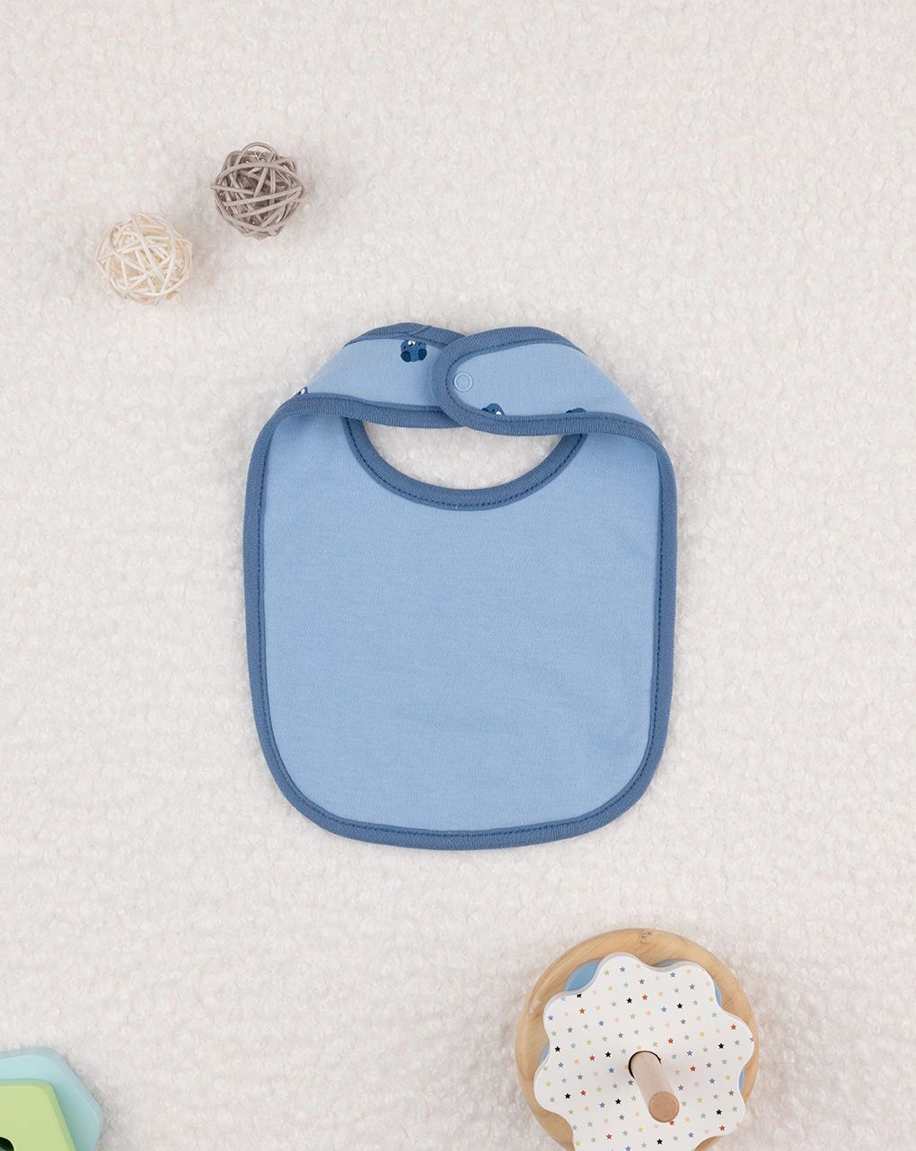 βρεφική σαλιάρα γαλάζια με αρκουδάκια για αγόρι - Prénatal