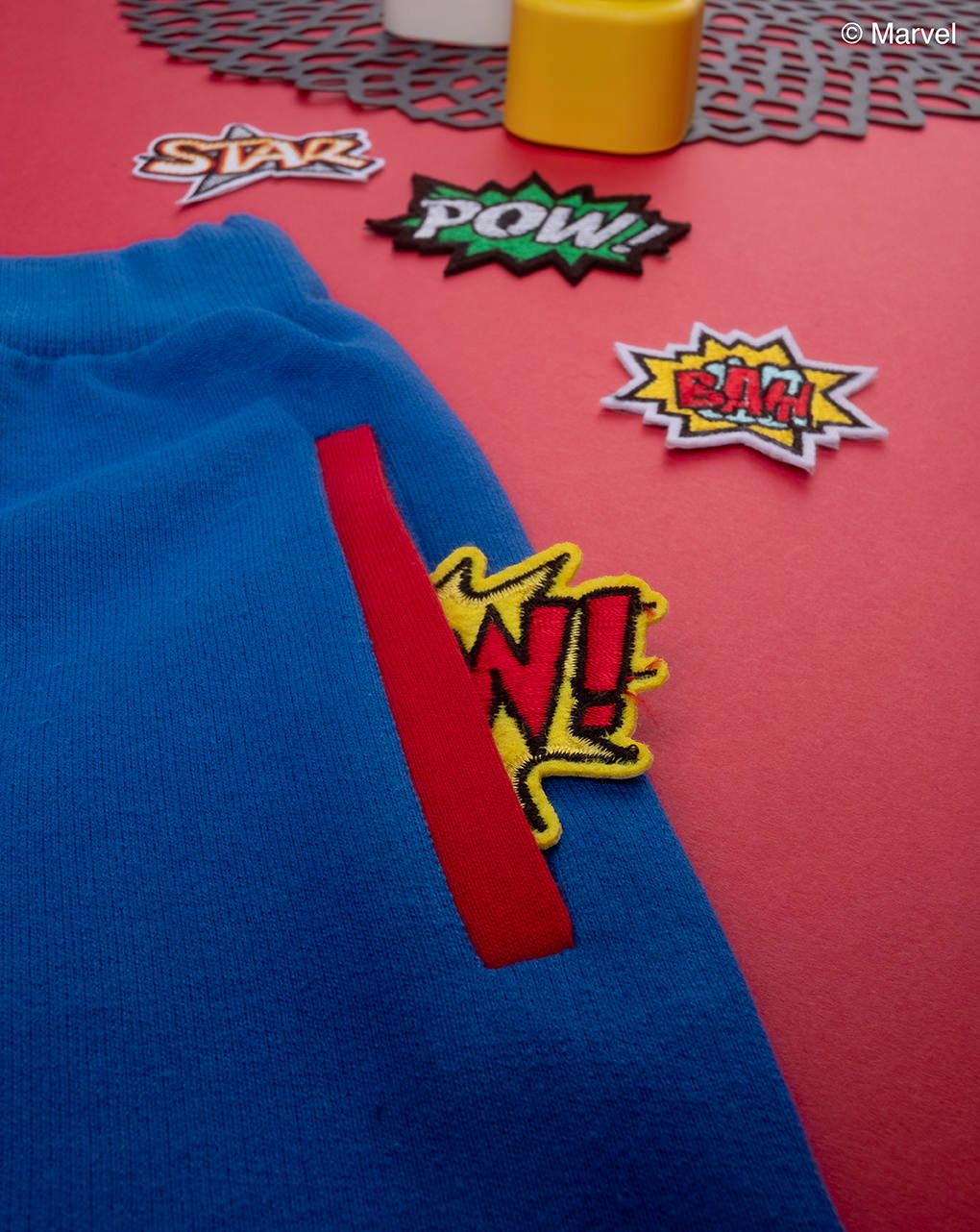 παιδικό παντελόνι φόρμας μπλε με το spiderman για αγόρι - Prénatal