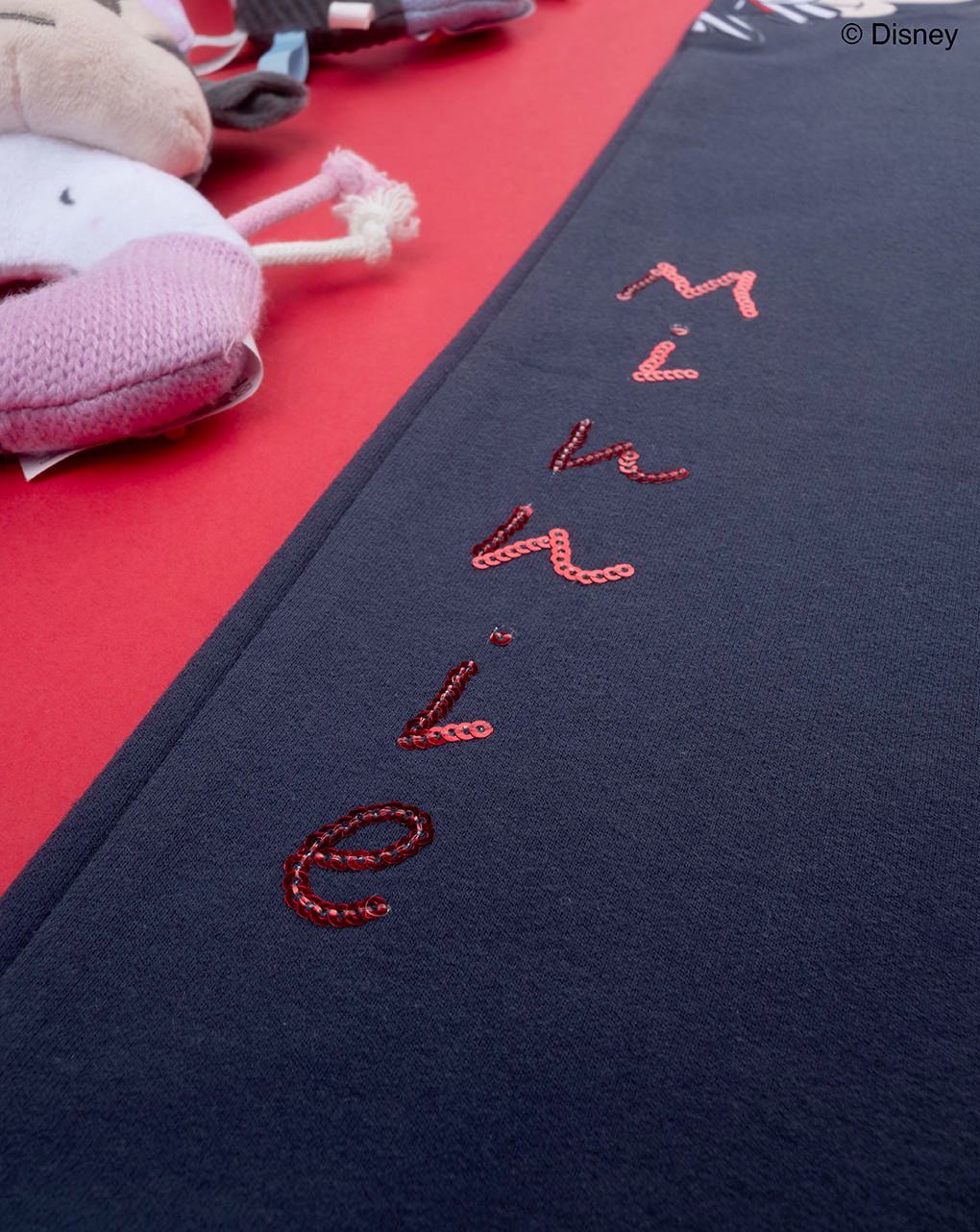 παιδικό παντελόνι φόρμας μπλε με τη minnie και το mickey για κορίτσι - Prénatal