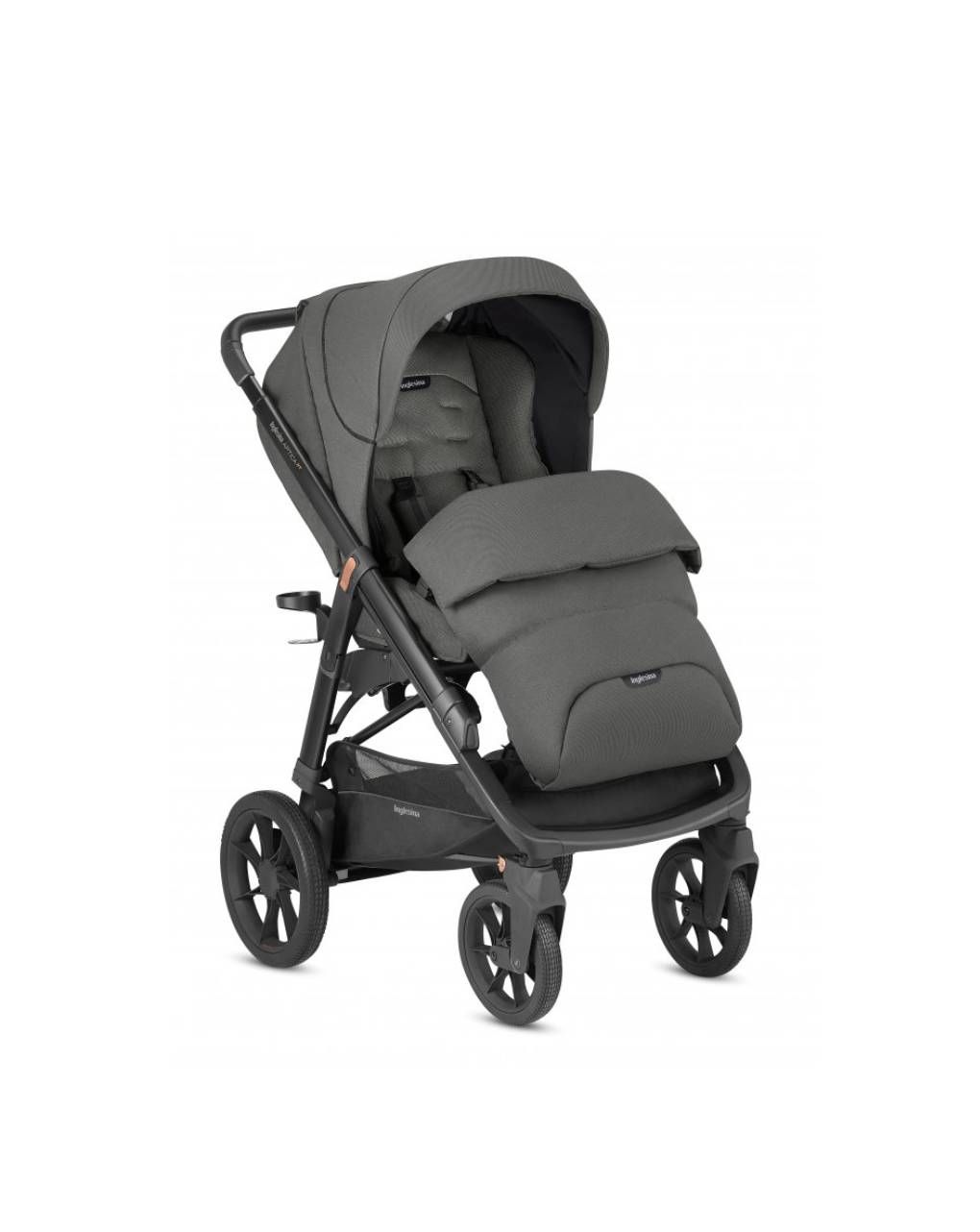 Inglesina aptica xt καρότσι περιπάτου charcoal grey - total black - Inglesina