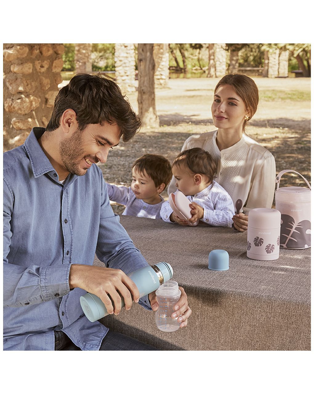 Miniland θερμός υγρών thermy 500ml terra palms ml89436 - Miniland