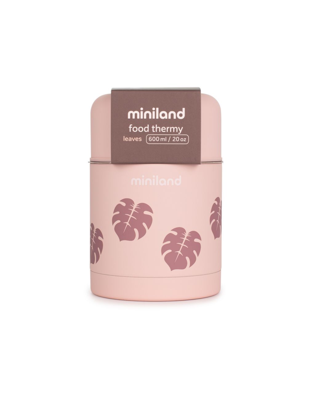 Miniland ανοξείδωτος θερμός φαγητού 600ml terra leaves ml89446 - Miniland