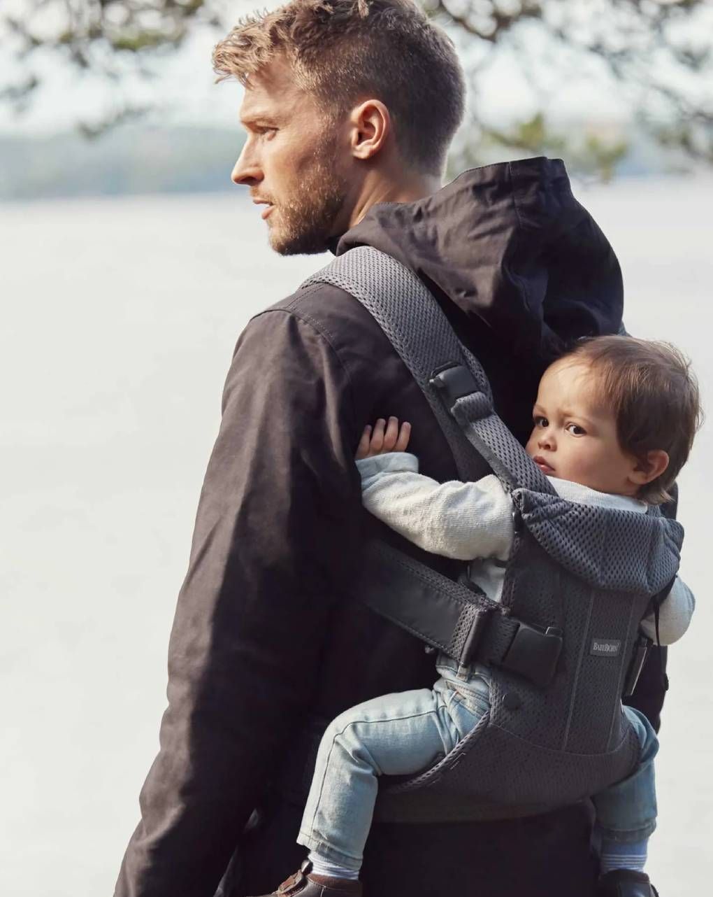 Babybjörn μάρσιπος one air 3d mesh, anthracite - Baby Bjorn