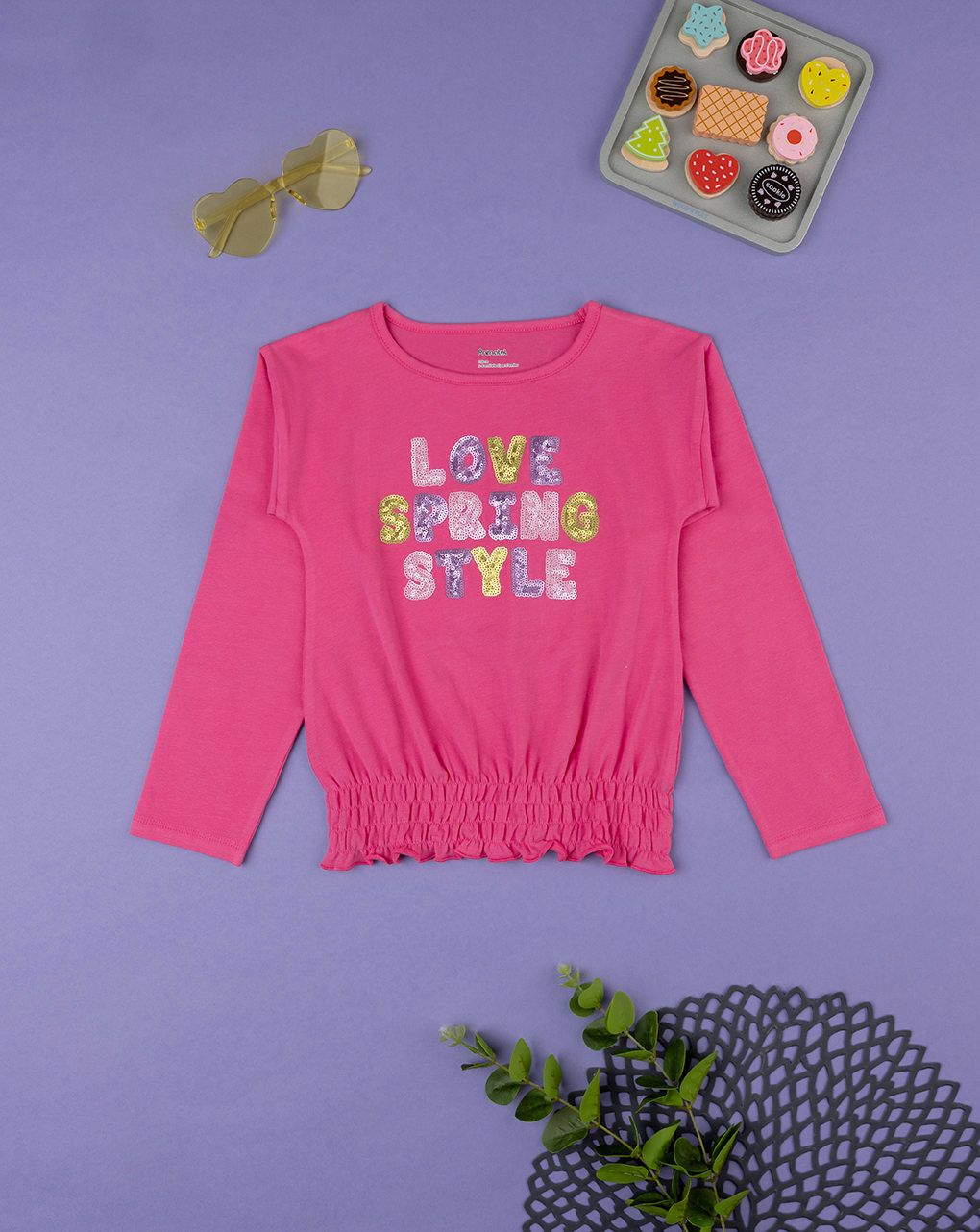παιδική μπλούζα φούξια spring love για κορίτσι - Prénatal