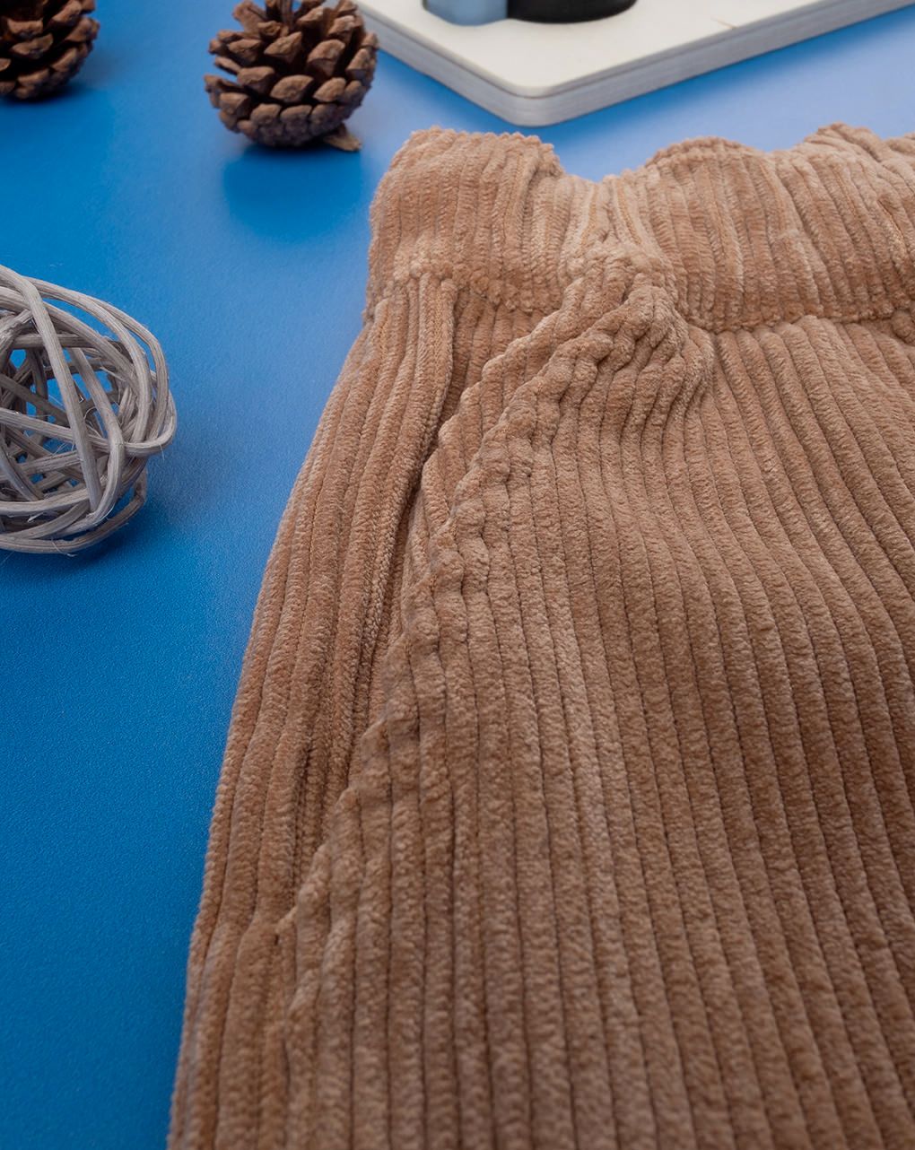 παιδικό παντελόνι κοτλέ καφέ για αγόρι - Prénatal