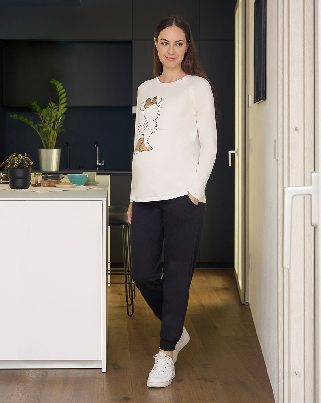 γυναικεία μπλούζα εγκυμοσύνης/θηλασμού με τη minnie - Prénatal