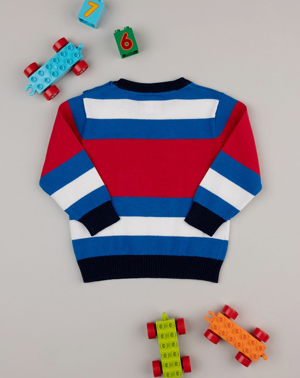 βρεφικό πουλόβερ ριγέ με το spiderman για αγόρι - Prénatal