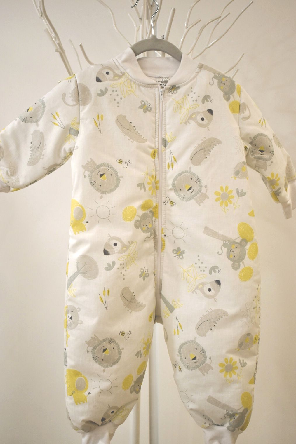 Baby home υπνόφορμα χειμερινή miffy λευκή με ζωάκια 2,5 tog για αγόρι - BABY OLIVER