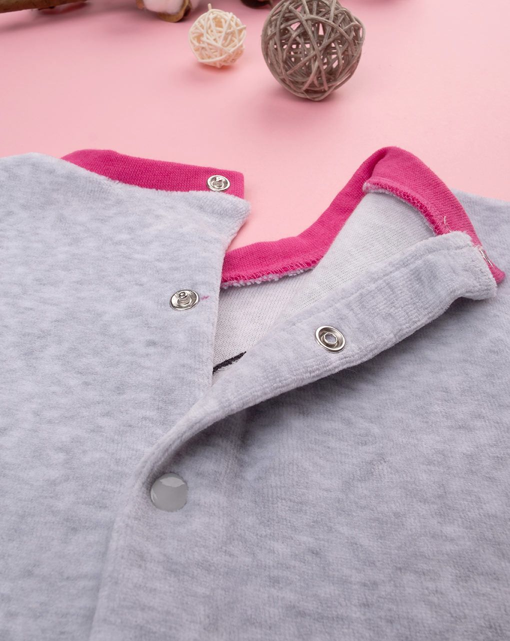 βρεφική ολόσωμη πιτζάμα γκρι με το bing για κορίτσι - Prénatal