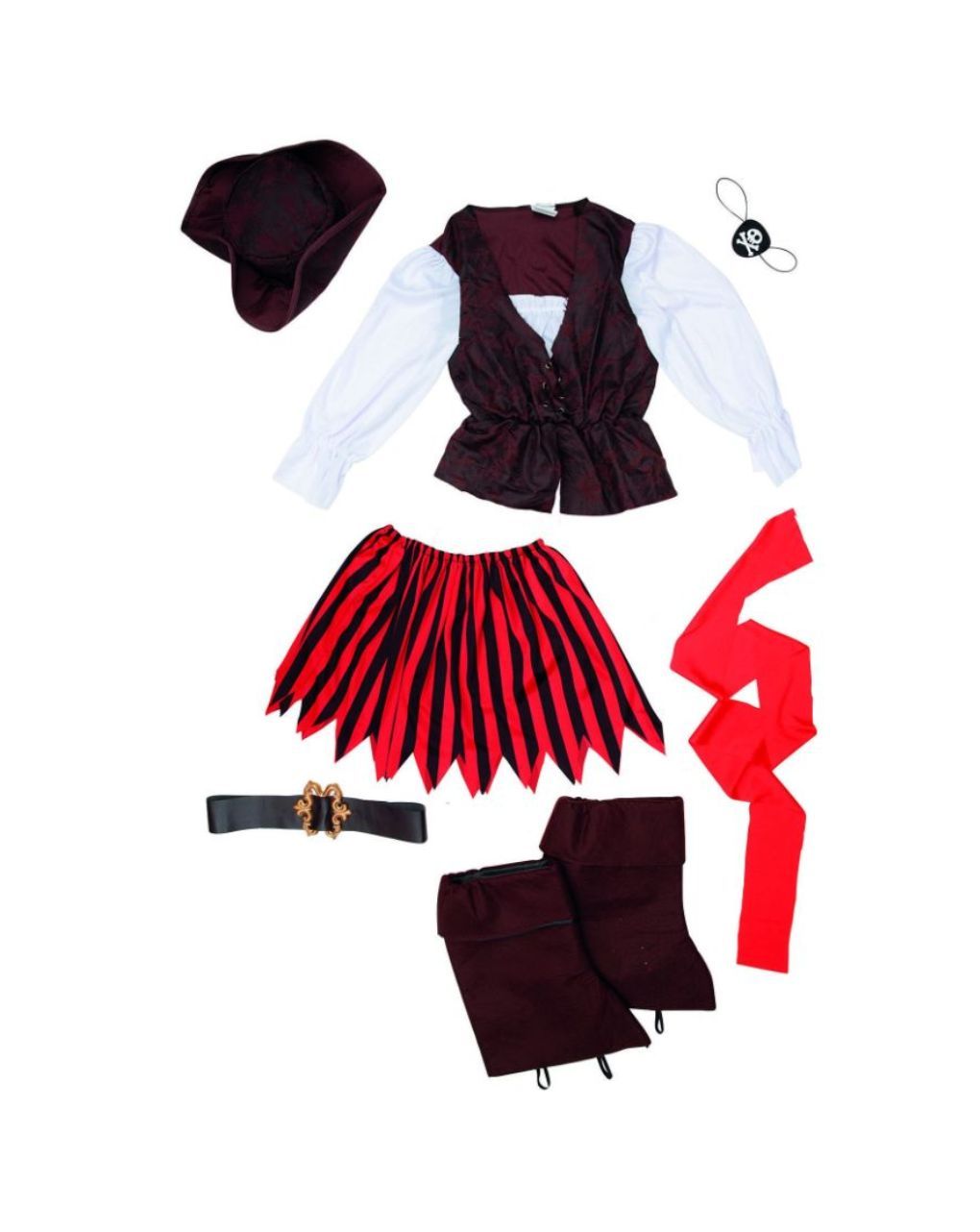 Fancy world αποκριάτικη στολή πειρατίνας 3 μεγέθη prg00215 - Fancy World