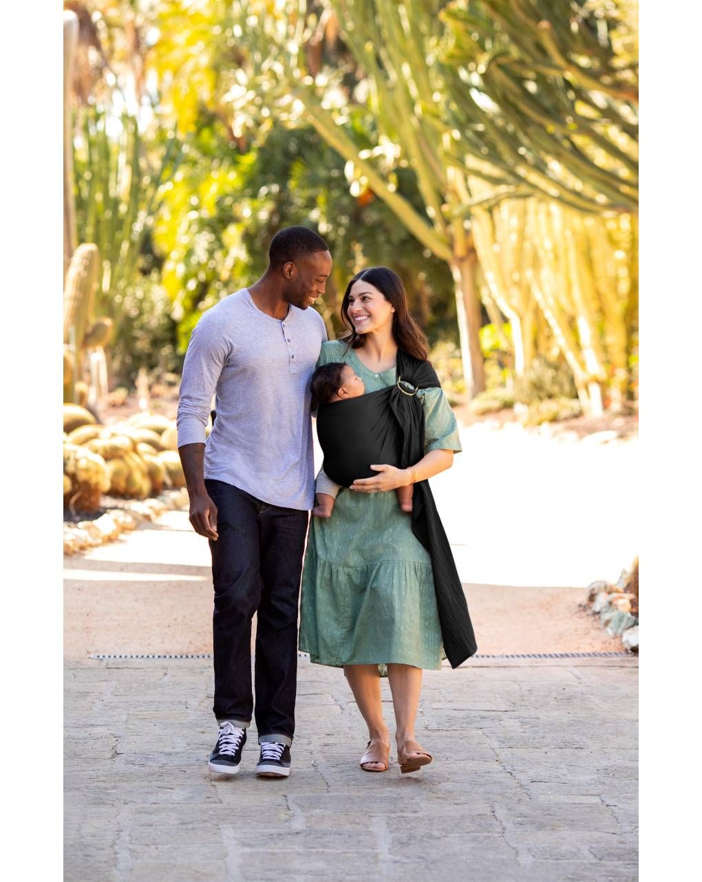 Moby μάρσιπος ring sling double gauze onyx - MOBY