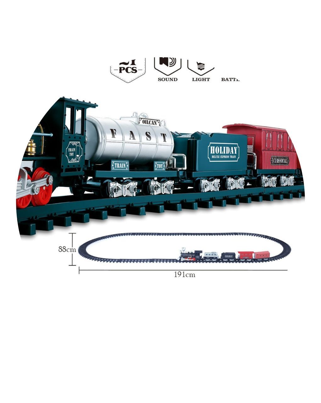 Zita toys κλασικό τρένο 507 με φώτα & ήχους 008.yy-507 - Zita Toys
