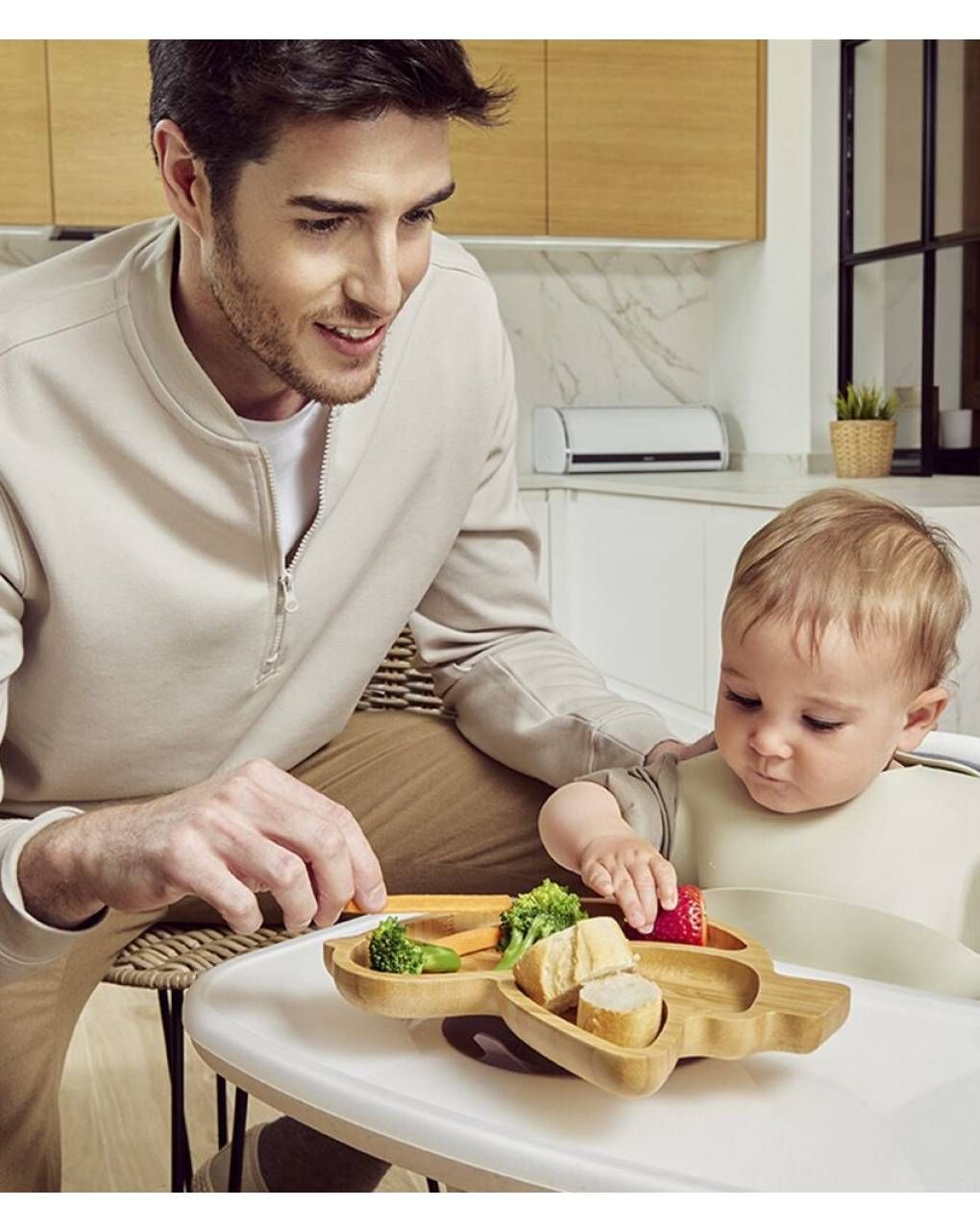 Miniland ξύλινο πιάτο wooden plate chick - Miniland