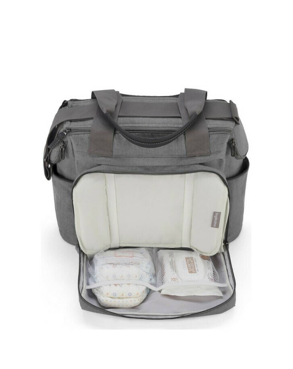 Inglesina dual bag τσάντα-αλλαξιέρα electa greenwich silver - Inglesina