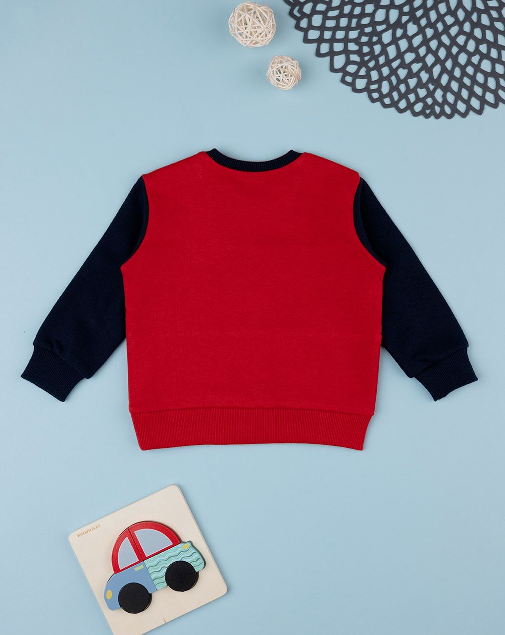 βρεφική μπλούζα φούτερ ριγέ racing για αγόρι - Prénatal