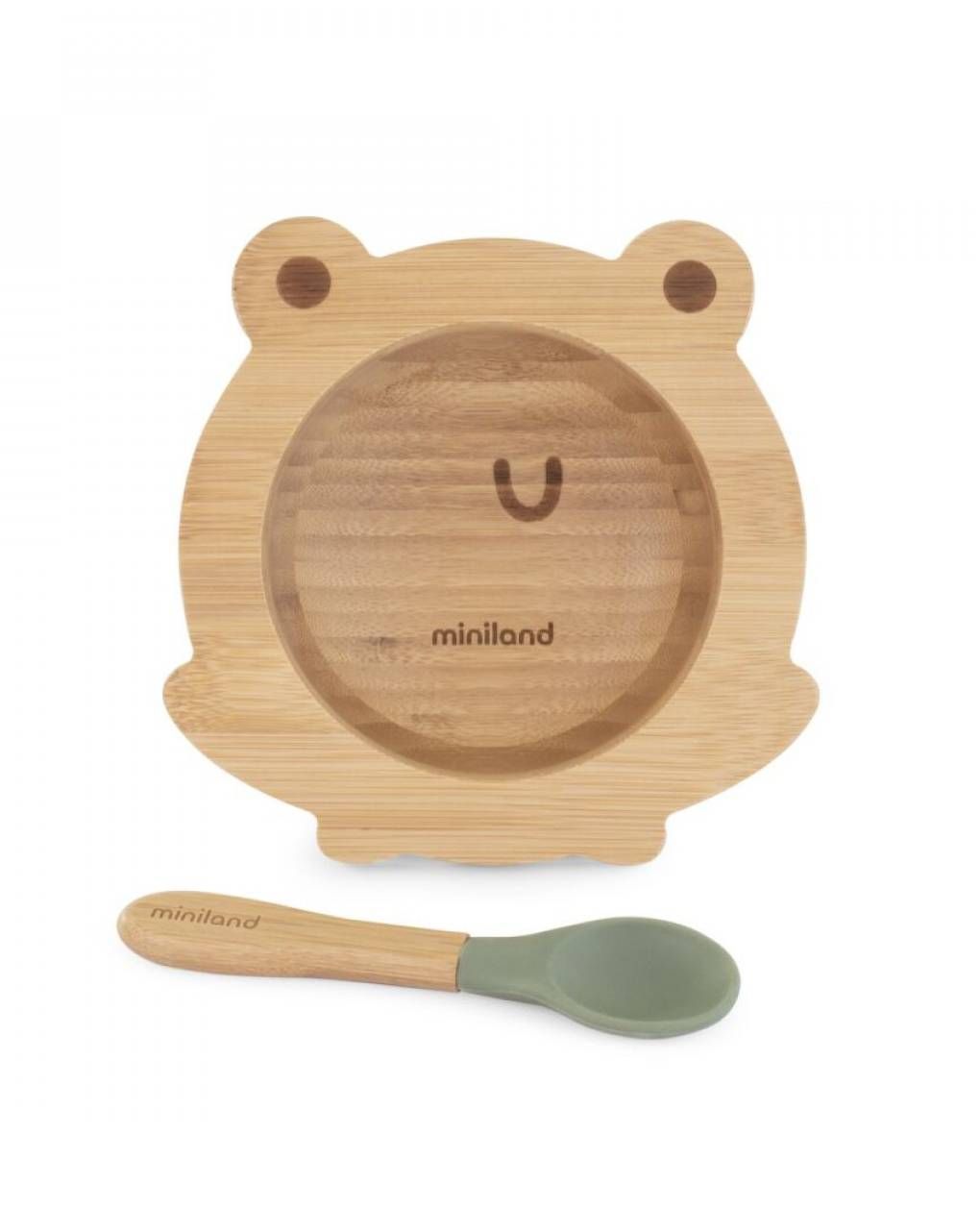 Miniland ξύλινο μπωλ wooden bowl frog ml89470 - Miniland