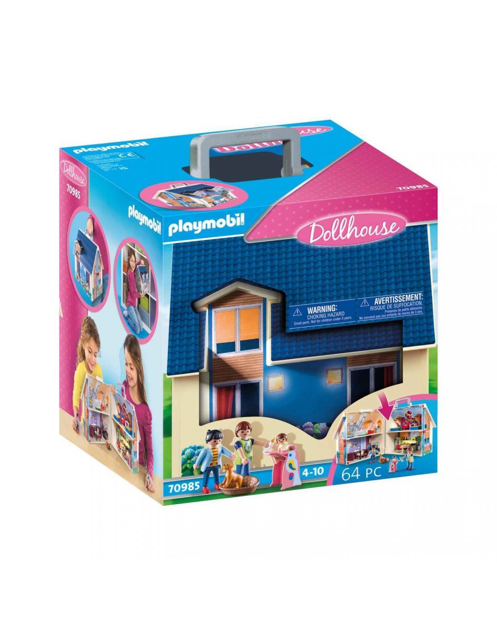 Playmobil dollhouse μοντέρνο κουκλόσπιτο-βαλιτσάκι 70985 - PLAYMOBIL : DOLLHOUS