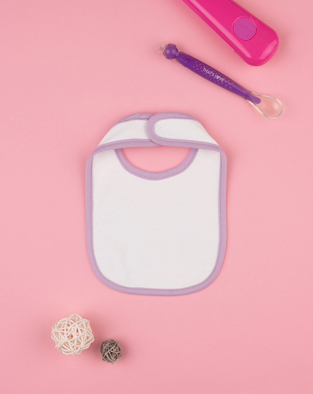 βρεφική σαλιάρα με ζωάκια για κορίτσι - Prénatal